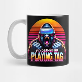 Id Rather Be Playing Tag Funny Gorilla Meme Vr Gamer Gear Mug